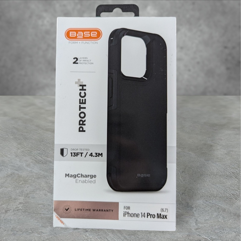 W8. Base ProTech+ MagCharge Case for Apple iPhone 14 Pro Max - Black